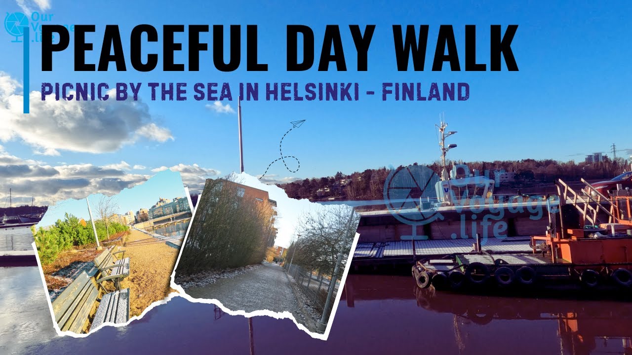 Herttoniemi Helsinki Walking Tour 2025 | Peaceful Day Walk & Picnic by the Sea