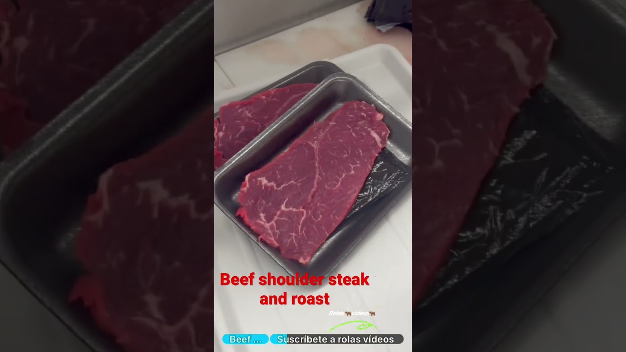 Beef shoulder steak and roast
