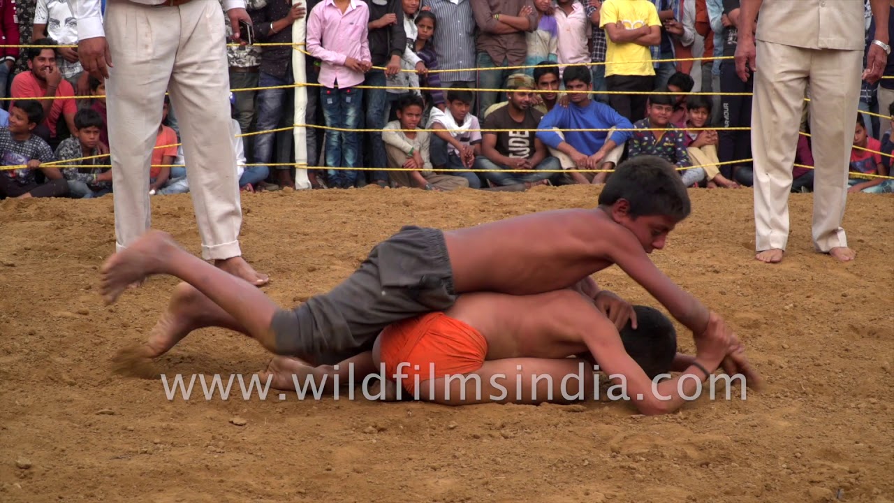 Mud wrestling Kushti : Dangal session in India