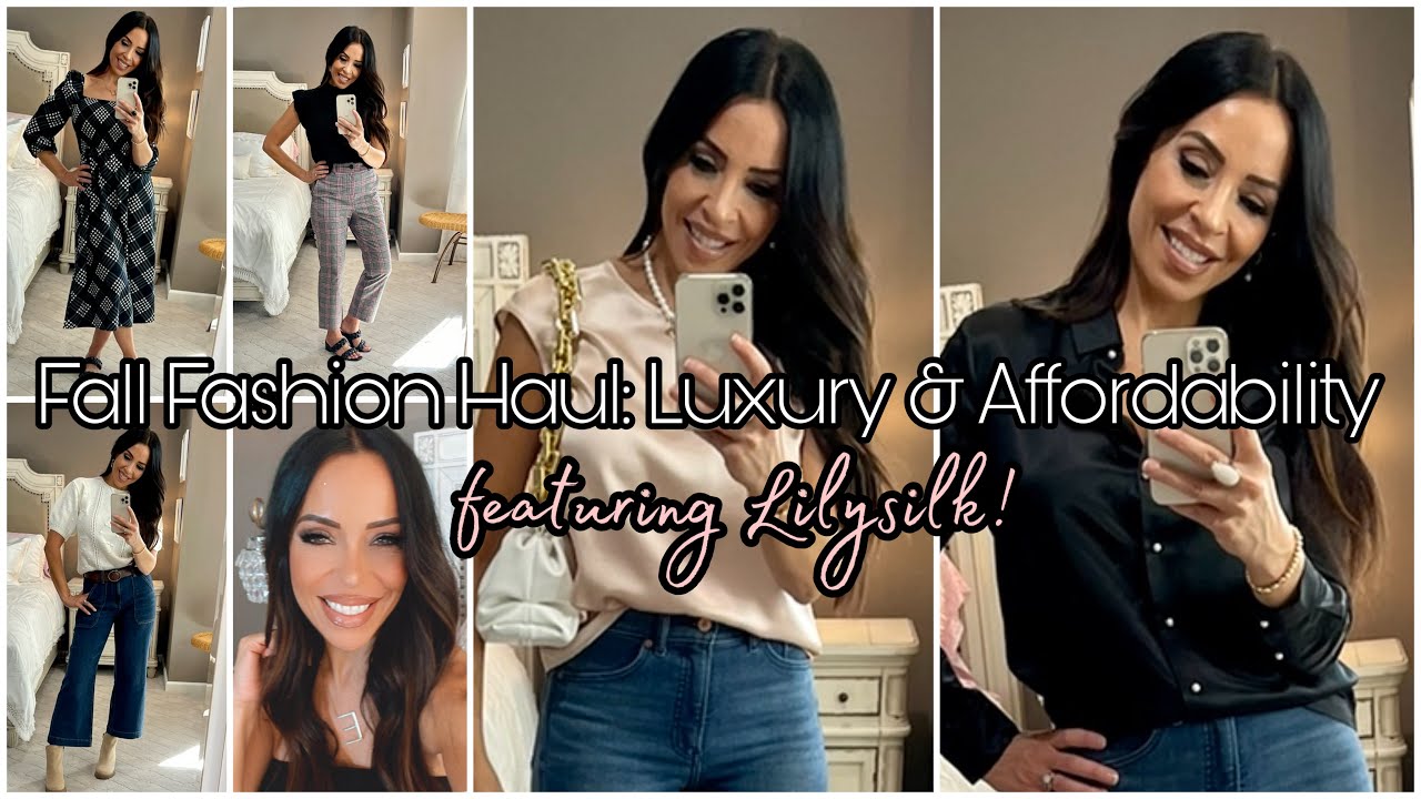 Fall Haul & Try-On|Luxurious & Affordable @lilysilk  #LILYSILK #LiveSpectacularly