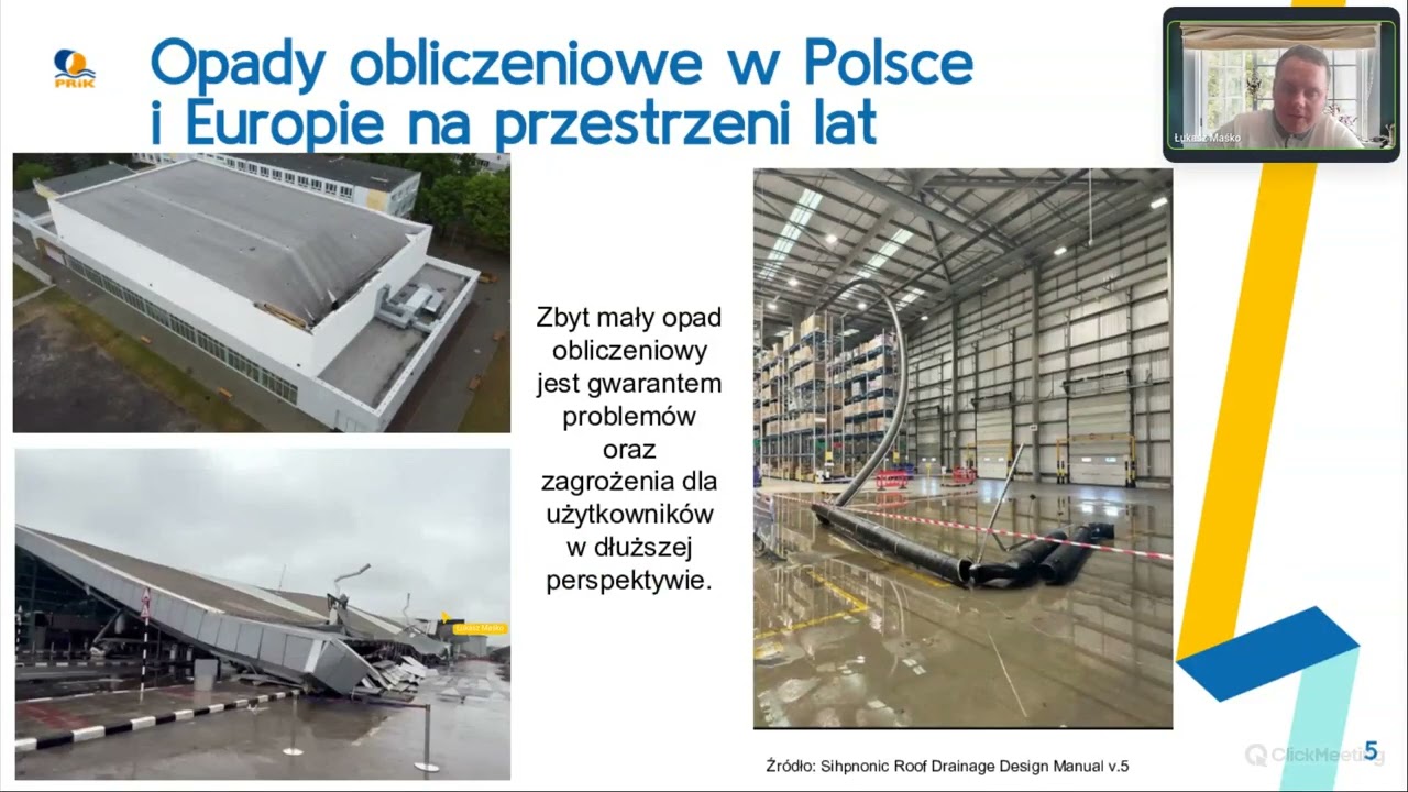 Podciśnieniowe odwodnienie dach&oacute;w w dynamicznie zmieniających się warunkach pogodowych - PRIK