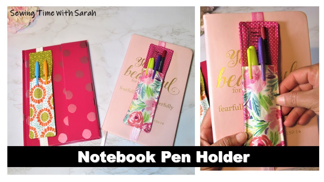 Christmas Gift Idea: 10 MINUTES SEWING: NOTEBOOK PEN HOLDER