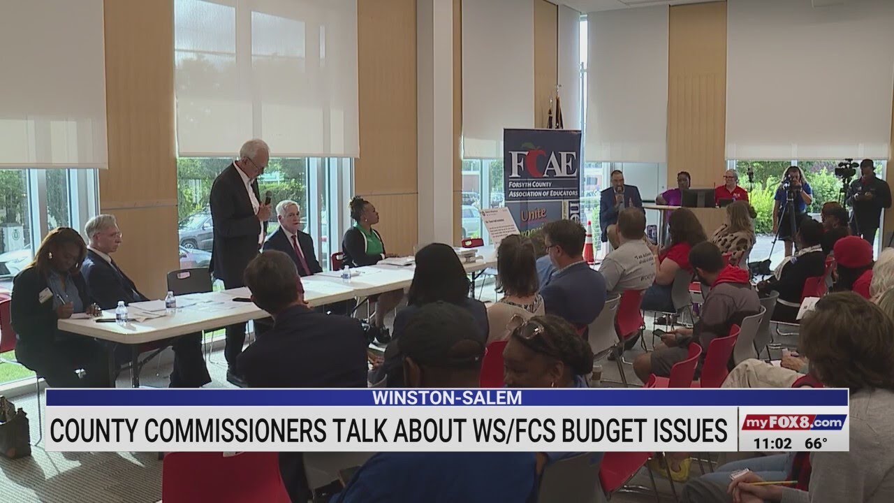 Winston-Salem/Forsyth County Schools educators voice budget concerns to county commissioners