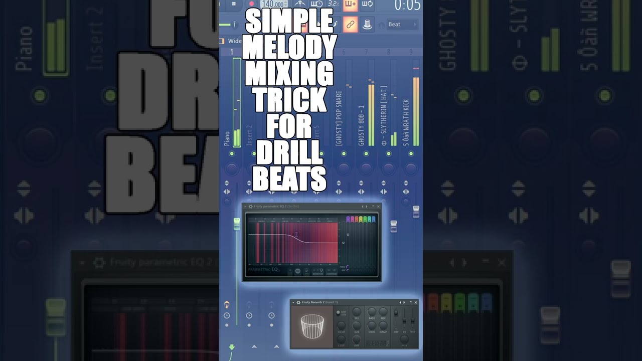 Simple Melody Mixing Trick For Drill Beats @blencartier #shorts
