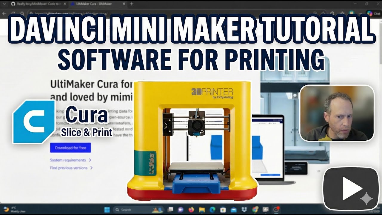 XYZ Davinci Mini Maker 3D Printer Software How-to [Tutorial]