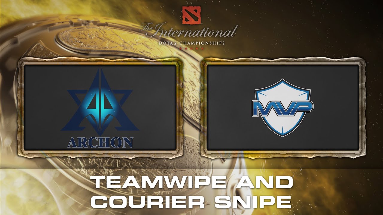 Dota 2 TI5 - Archon Amazing Teamwipe and Courier Snipe