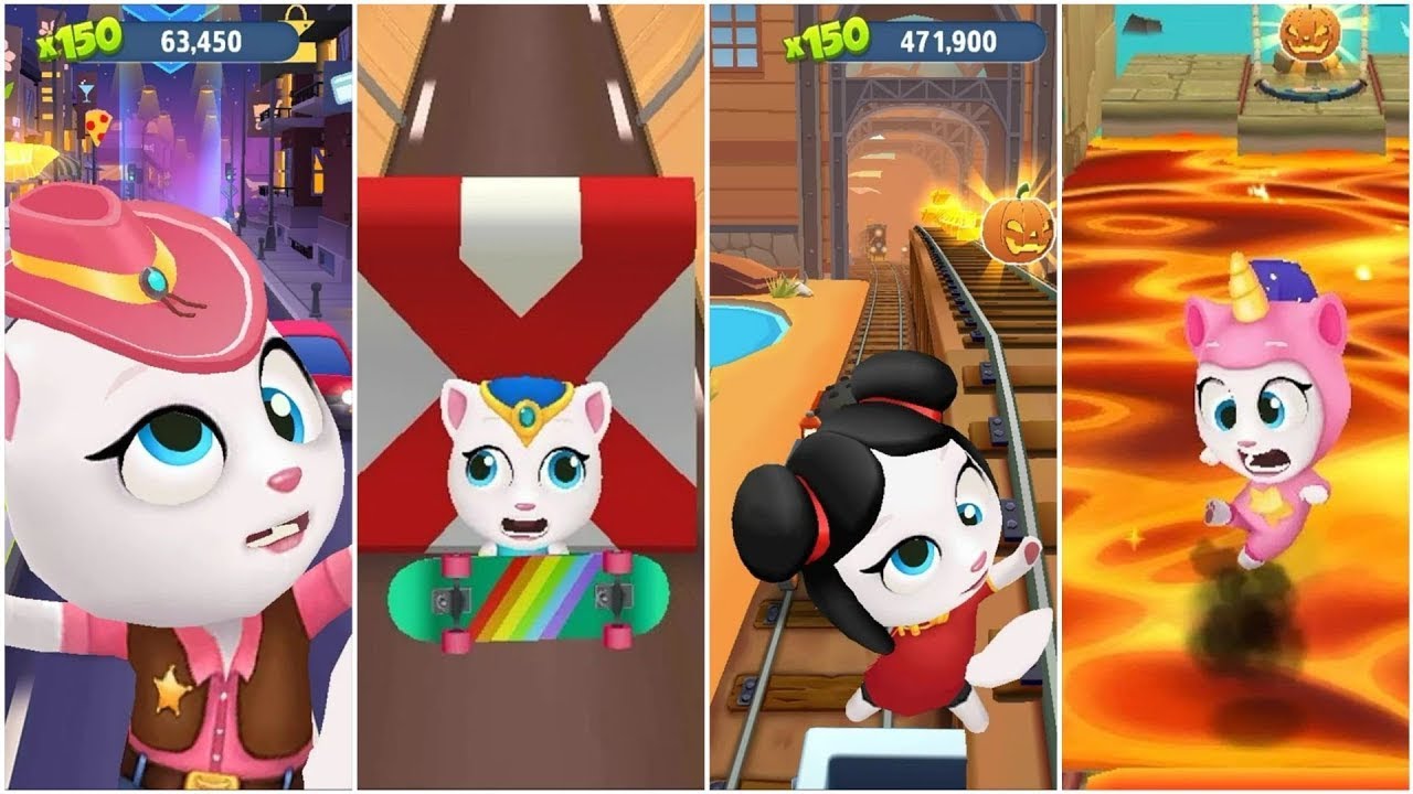 Talking Tom Gold Run - All Best Funny Fails