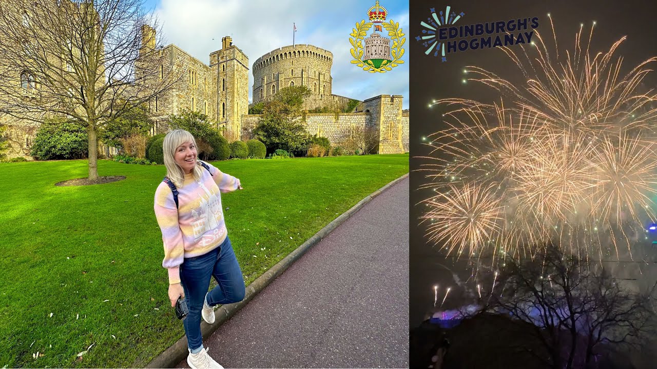 Our Last Days in the UK! CRAZY Hogmanay NYE in Scotland, Windsor Castle Guard Change & Coming Home!