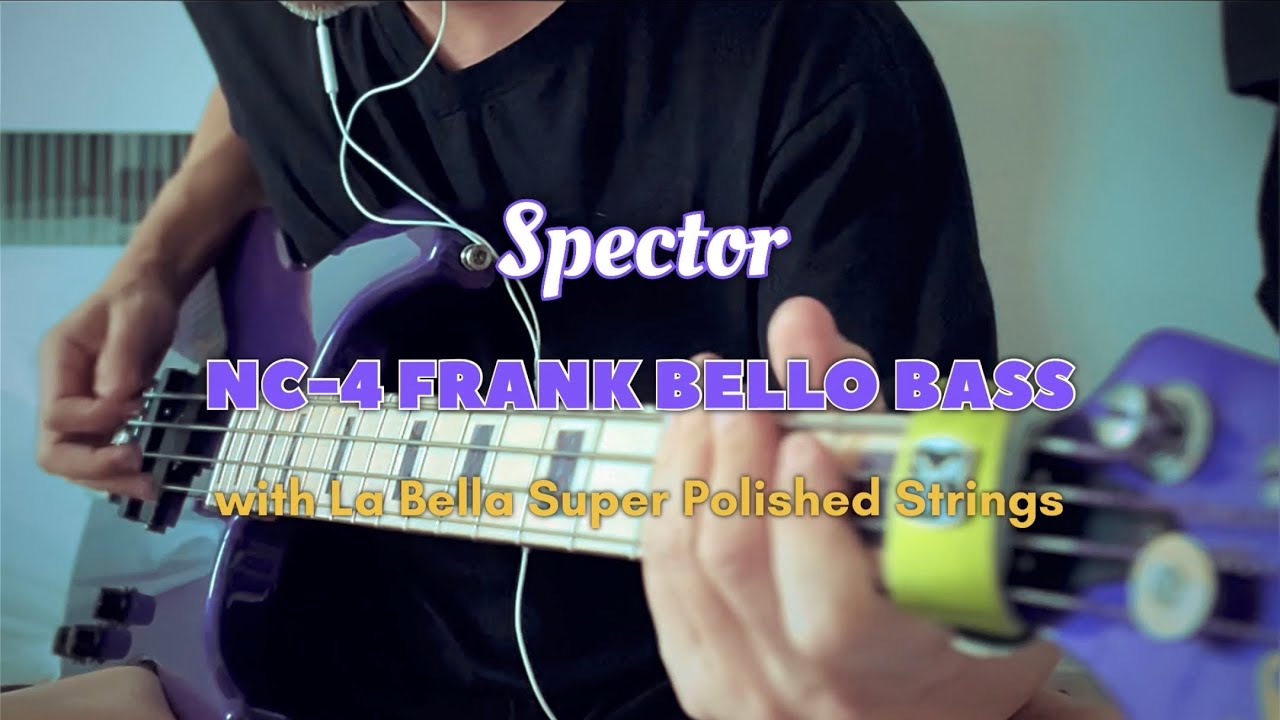 Spector NC-4 Frank Bello Bass with La Bella Super Polished Strings 