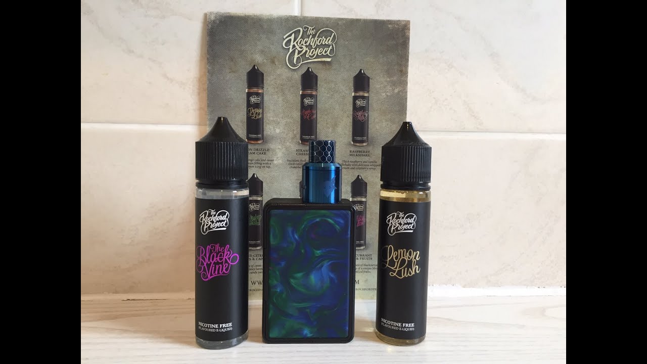 Black Vine & Lemon Lush e-liquids, by The Rochford Project. Seriously good!!!