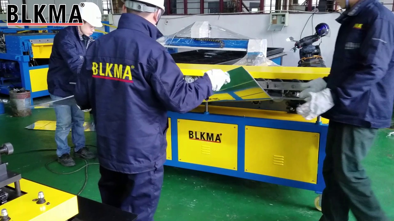 air duct production line 2+Flange forming machine+Lock forming machine+TDF manual bending machine