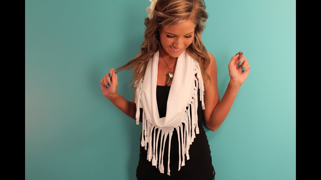 DIY Fringe Scarf Tutorial
