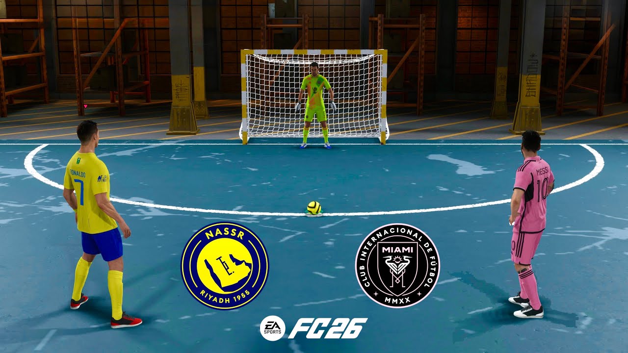 FC 26 VOLTA FOOTBALL | RONALDO MESSI NEYMAR MBAPPE HAALAND VINI JR | AL NASSR VS INTER MIAMI - PS5