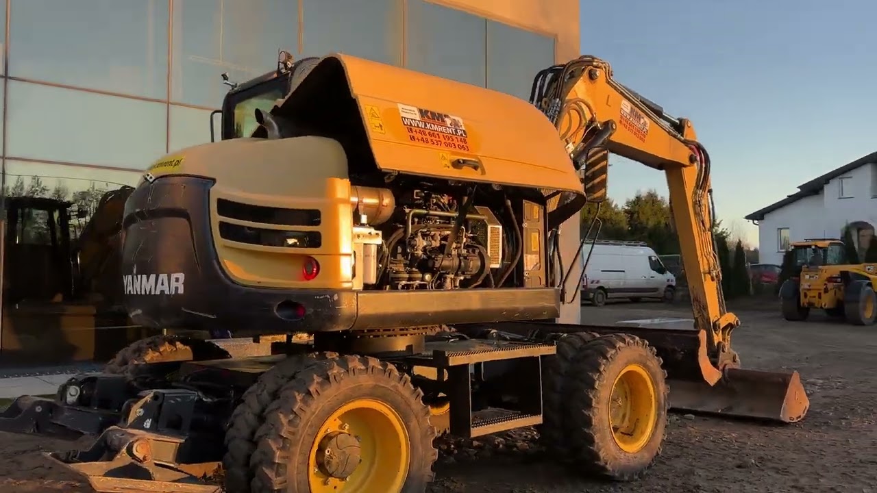 YANMAR B95W KOPARKA KOŁOWA 2020R. KM MASZYNY BUDOWLANE WWW.KMRENT.PL 56-300 MILICZ