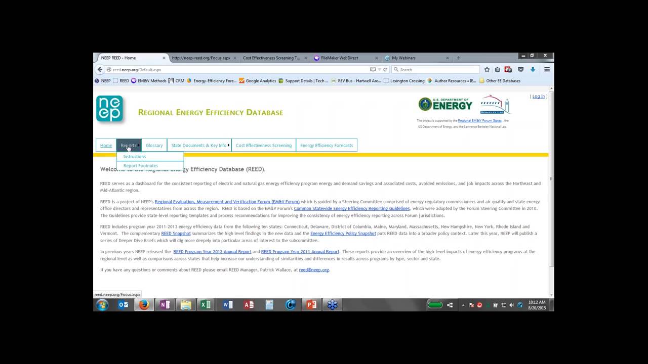 REED - How to Get the Most Out of this Regional EE Resource (Webinar)