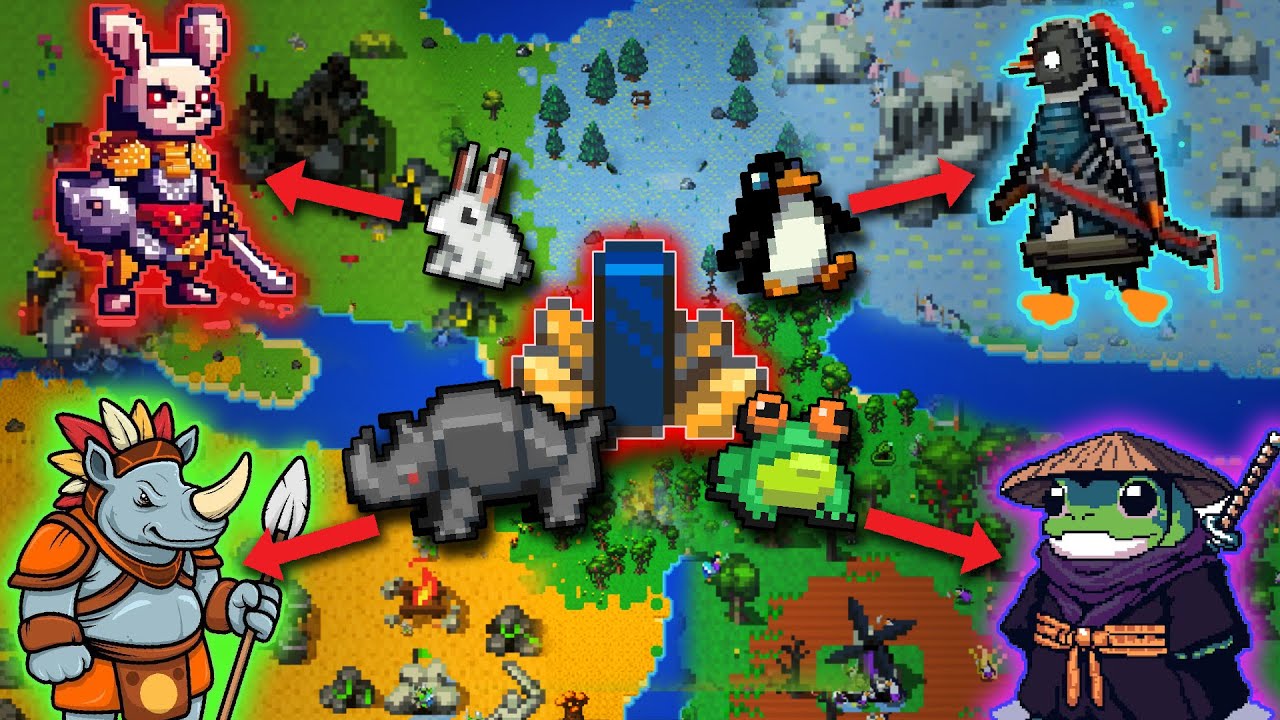 Evoluindo TODOS animais no Worldbox