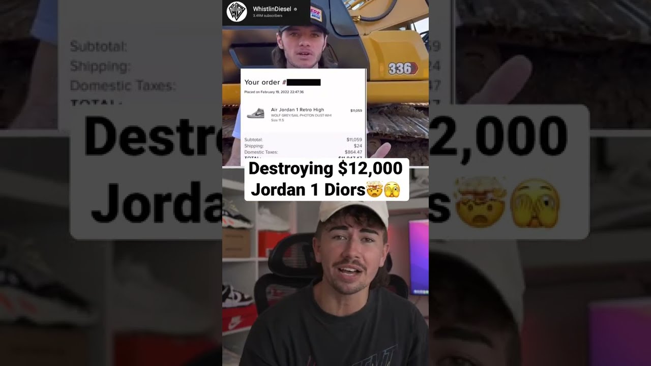 How to destroy $12,000 Jordan 1 Diors
