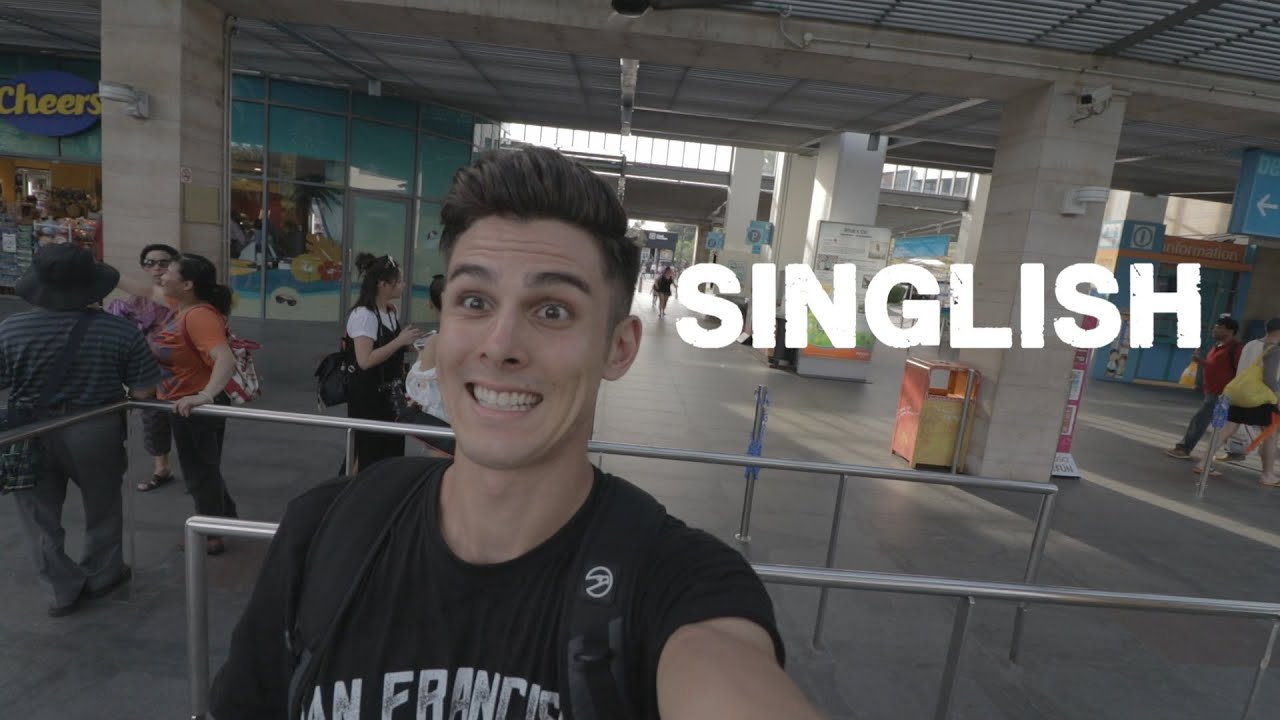 Singaporean english in a Taxi (exploring Singapore's Sentosa island)