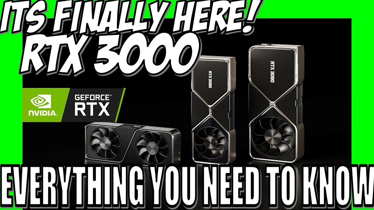 Nvidia RTX 3090, 3080, & 3070 OFFICIAL LAUNCH - Price, Specs, and Release Date AMPERE IS AWESOME