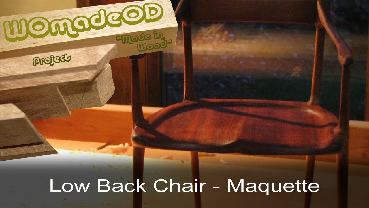 Sexy Shaped Low Back Chair - Maquette