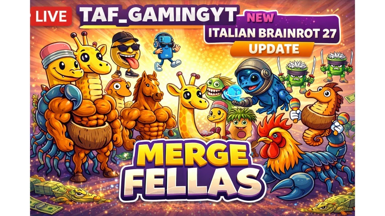 Merge fellas italian brainrot 27 GAMEPLAY 571 #live #roblox #taf_gamingyt #italianbrainrot