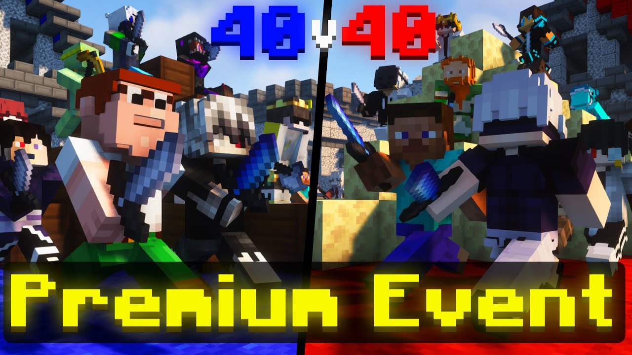 Dominating Ranked Bedwars Castle 40v40 event