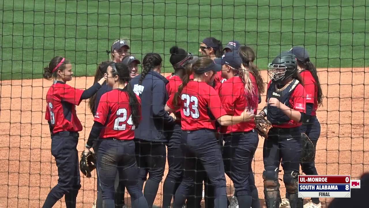 HIGHLIGHTS: South Alabama vs. UL-Monroe - 3/20/16 - Devin Brown Pitches Perfect Game