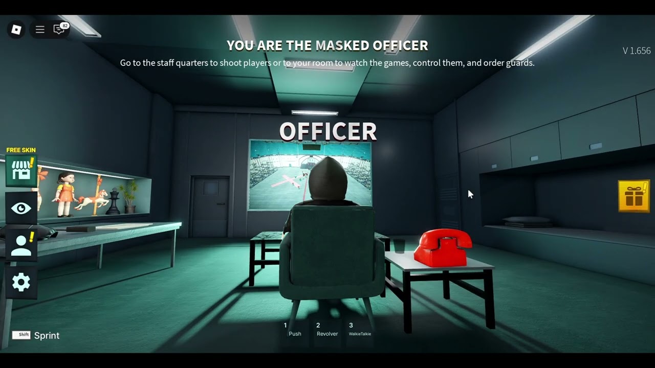 Roblox squid game play as officer