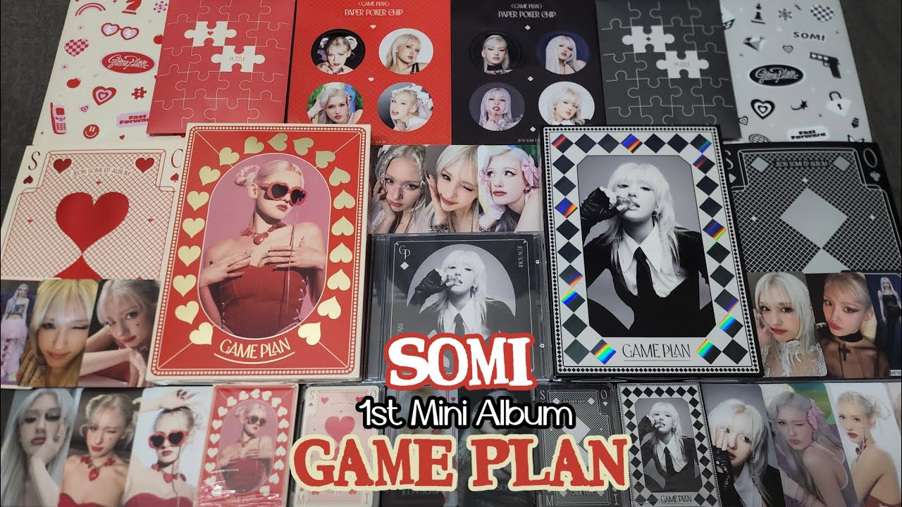 [Unboxing] SOMI - 1st Mini Album 'Game Plan' (Photobook, Jewel Case and Nemo Album ver.) with YG POB