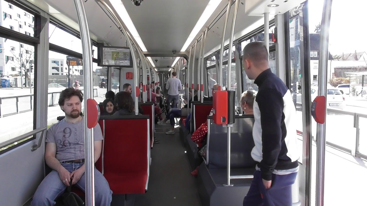 N&uuml;rnberg Mitfahrt im Typ GT6N mod auf der Linie 4 von Am Wegfeld bis Bucherstr  Nordring