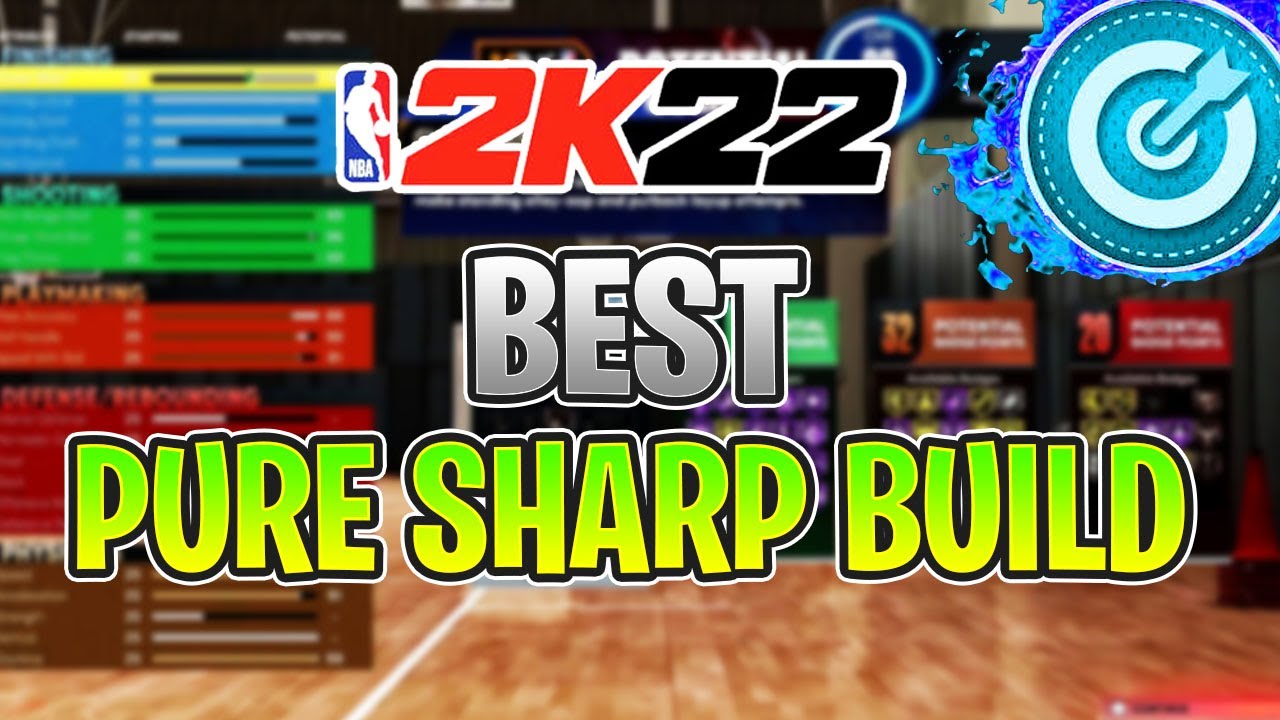 This Pure Sharp Build Can't Miss! Best Shooting Build NBA 2K22!