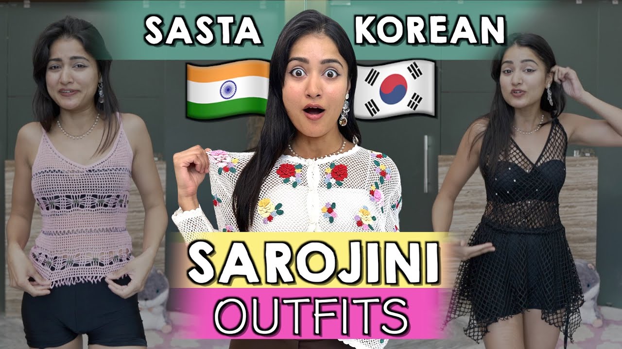 I Bought Cheap Korean Outfits from Sarojini Nagar for the First Time 😍 | Is it Worth it?