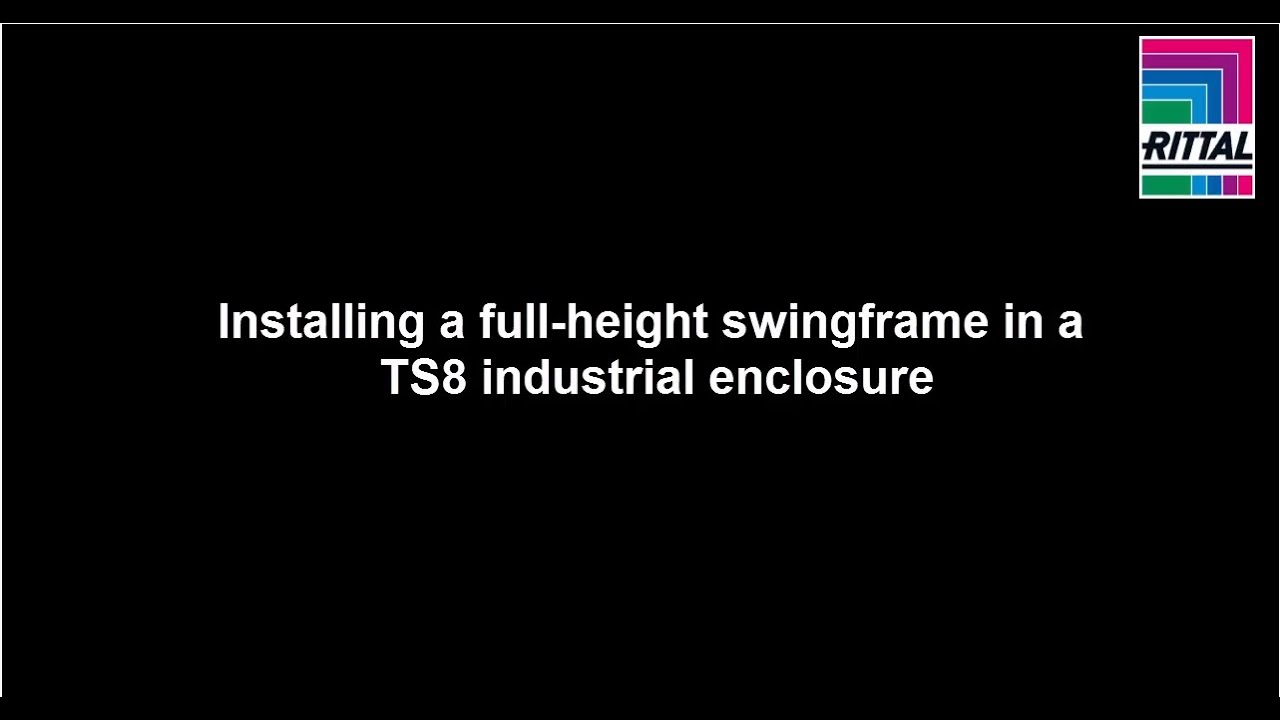 Installing a Full-Height Swingframe in a TS 8 Industrial Enclosure