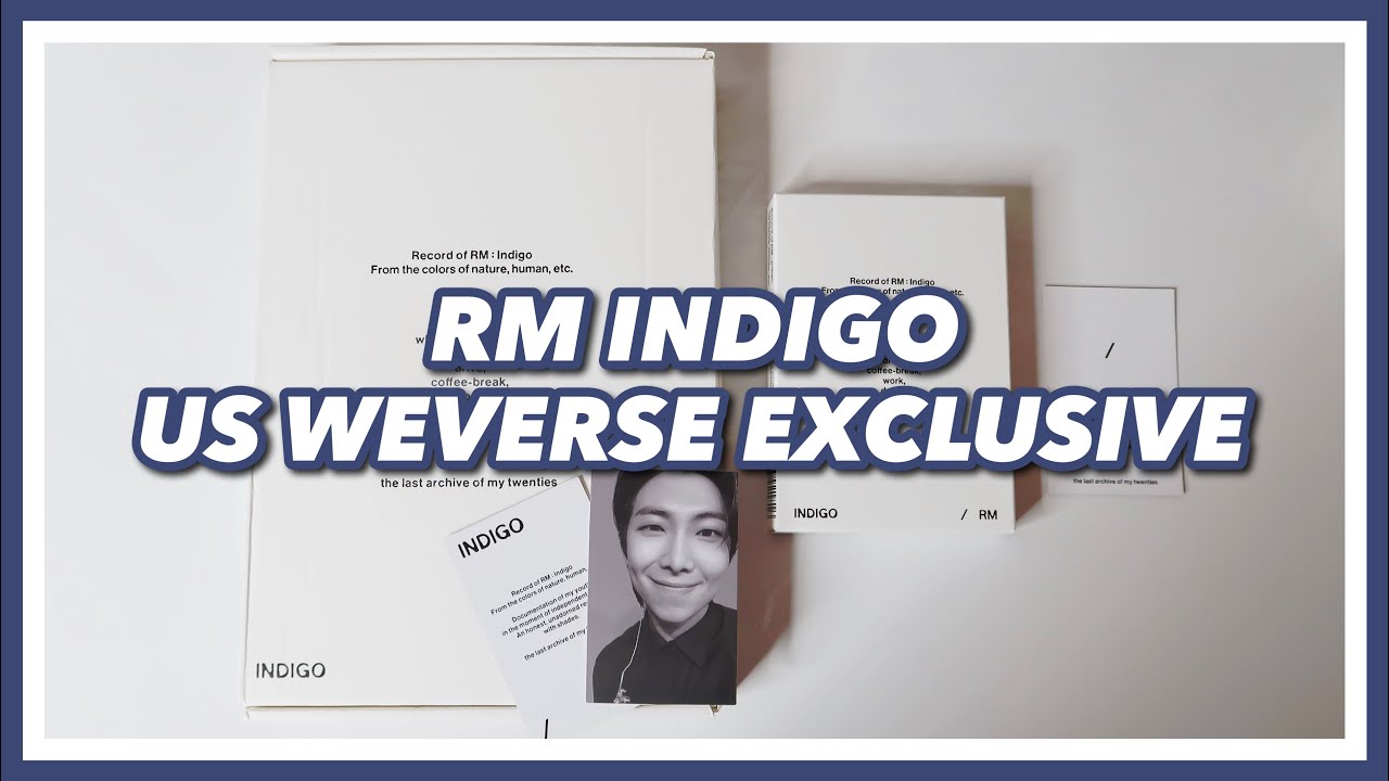 RM's solo album 'indigo' US weverse exclusive version