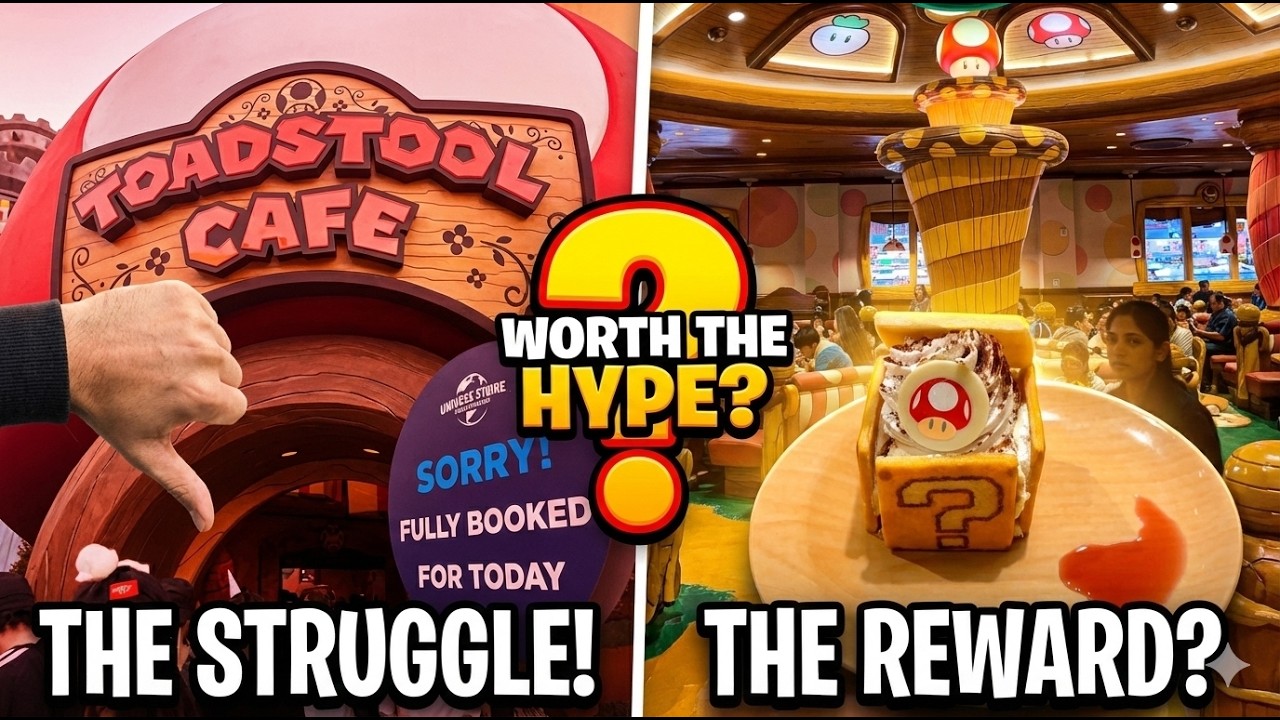 EVERYTHING We Ate at TOADSTOOL Cafe | SUPER MARIO WORLD Universal Studios Hollywood 2025