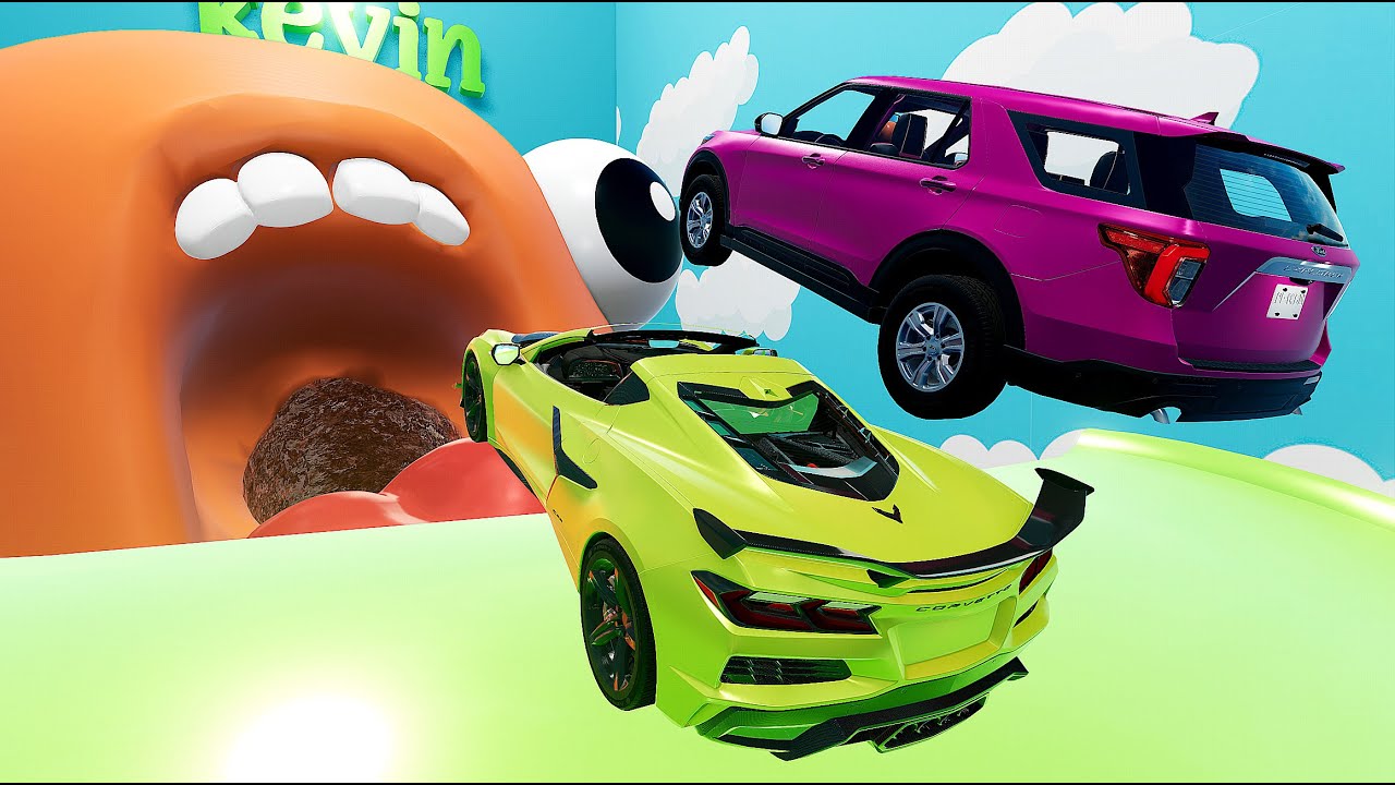 Cars VS Mystery DOORS Sports Car Challenge #11 BeamNG Drive
