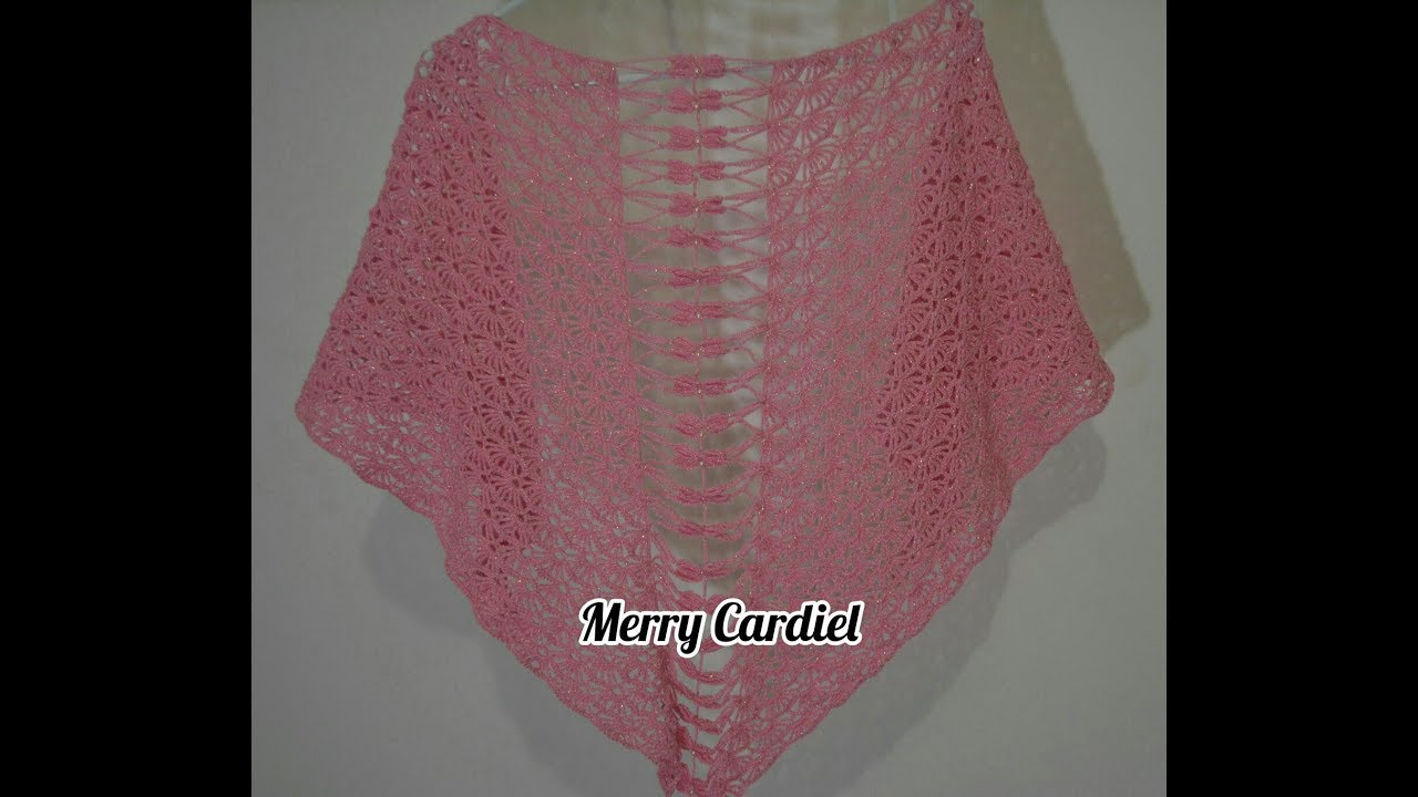 COMO TEJER CHAL MARIPOSA A CROCHET