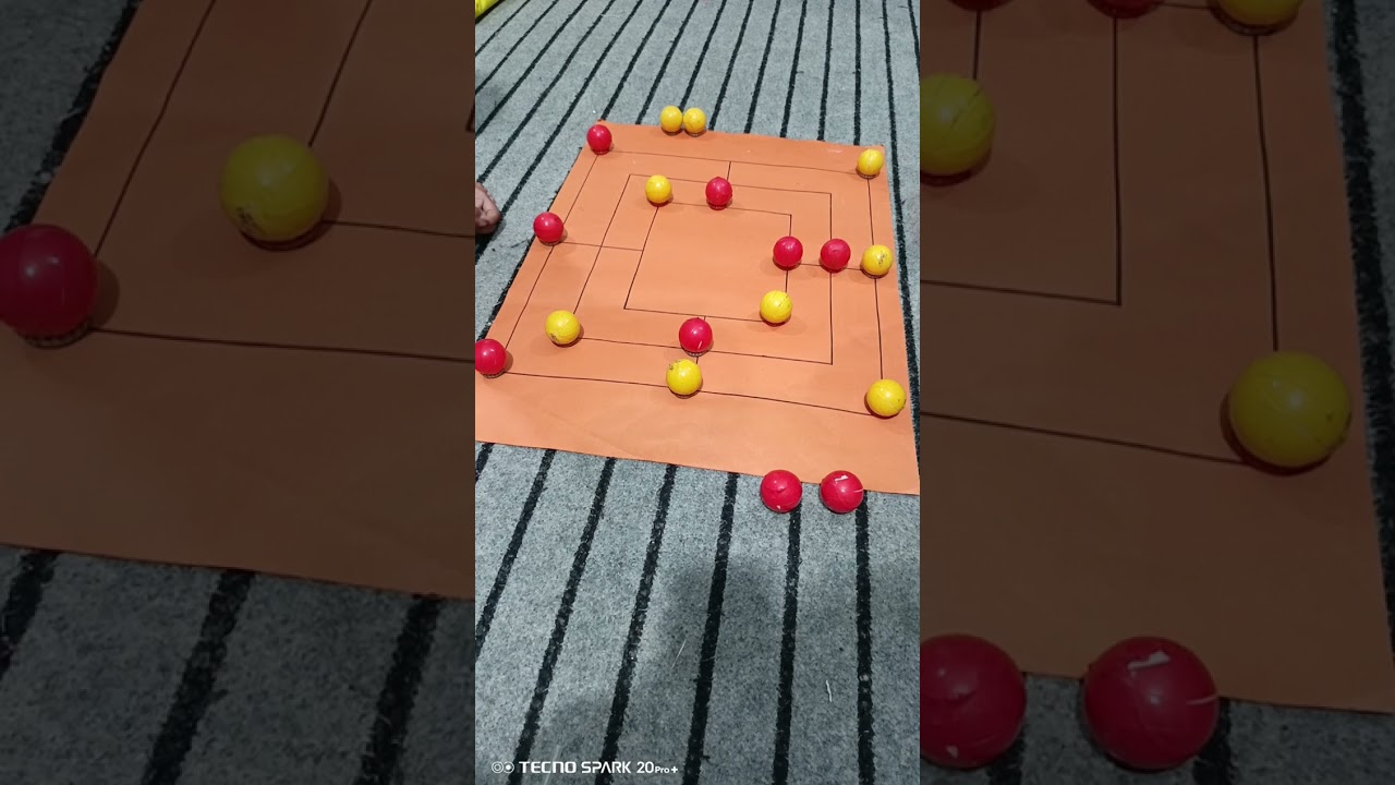 9 men's morris game challenge || How to play nine men's morris game 