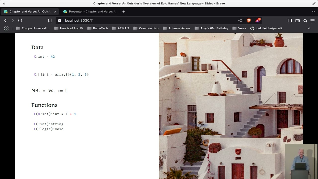 Paul Snively - Chapter and Verse: An Outsider's Overview of Epic Games' New Language