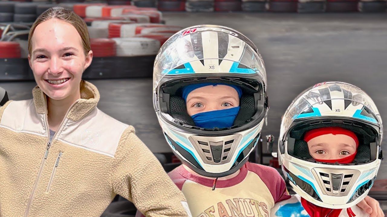 Colin BEATS Maya at Go-Karting !!!