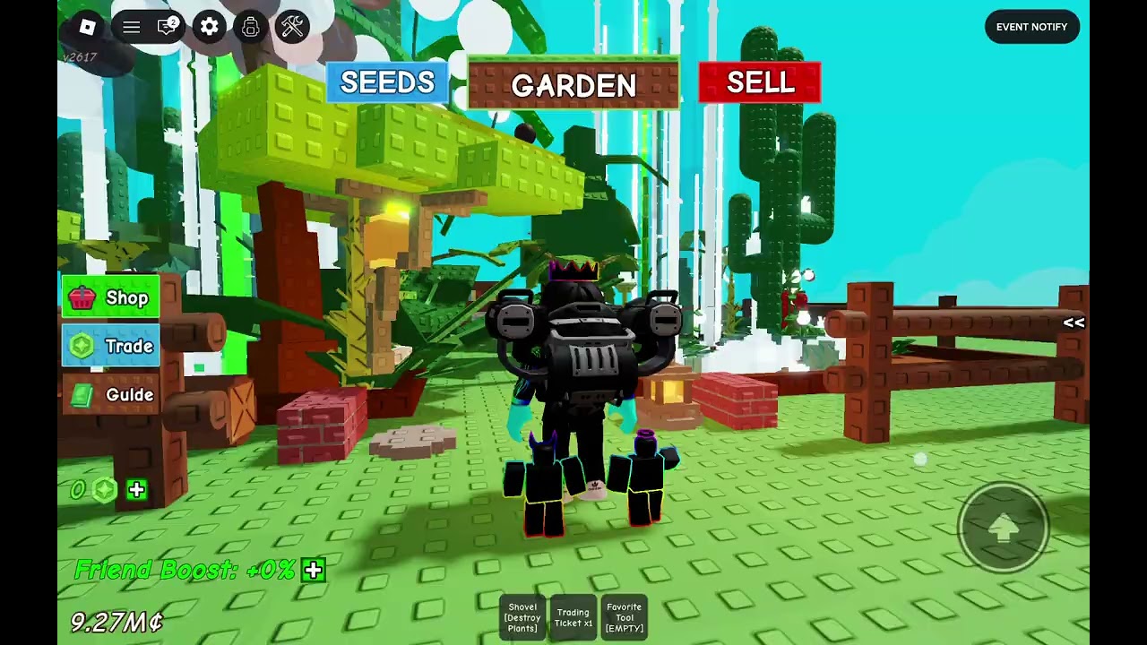 Гра Roblox. Вирощувати сад в роблоксі
