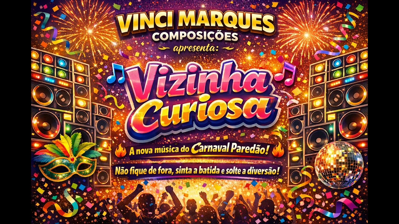 VIZINHA CURIOSA/LANÇAMENTO CARNAVAL PAREDÃO 2026/a mais tocada nos trios de salvador/Vinci e Marques