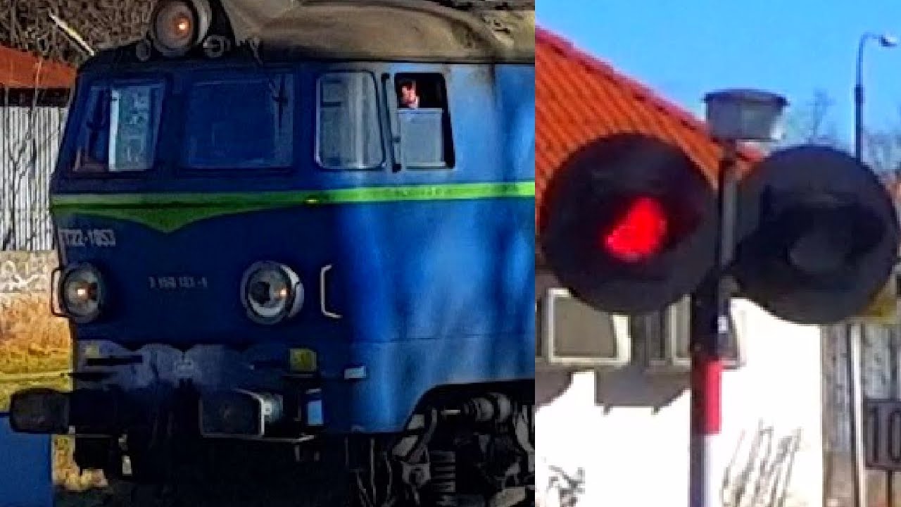 (ET22) Przejazd kolejowy, Pasłęk ul. Dworcowa - po regeneracji napędów rogatkowych + Rp1