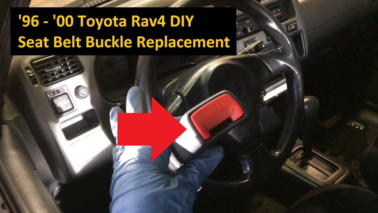 Замена гнезда замка ремня безопасности Toyota Rav4 '96 - '00 (аналогично многим другим моделям To...