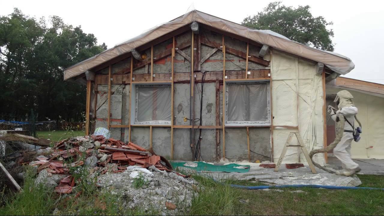 Projection de polyuréthane sur ma maison