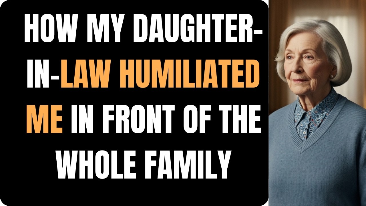 At a Family Dinner, My Daughter-in-Law Pointed at Me and Turned Me Into a Public Joke