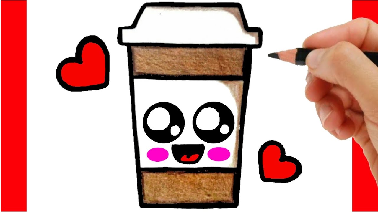 WIE ZEICHNET MAN EINE TASSE KAFFEE KAWAII | Schritt f&uuml;r Schritt Simpel und Einfach