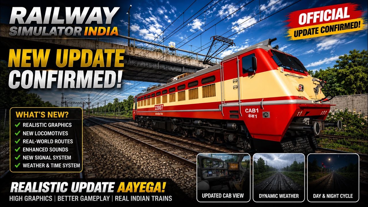 Railway Simulator India | Дата выхода нового обновления подтверждена официально 😱Будет реалистичн...