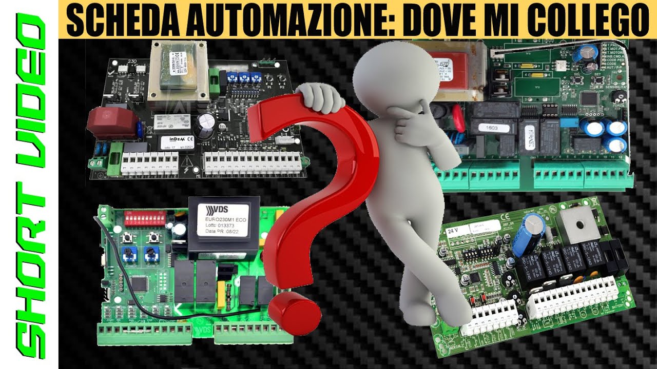 Scheda automazione smart DOVE MI COLLEGO ? Short Video analisi schemi elettrici