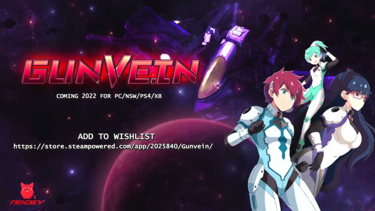 Gunvein Trailer 1 / Steam Page (also on Switch/PS4/XB)